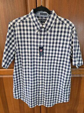 NWT Chaps short sleeve button up medium